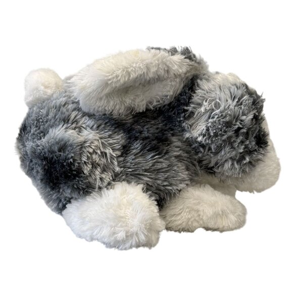Dan Dee Collectors Choice Gray White Plush Bunny Rabbit 14" Soft Stuffed Animal - Picture 2 of 6